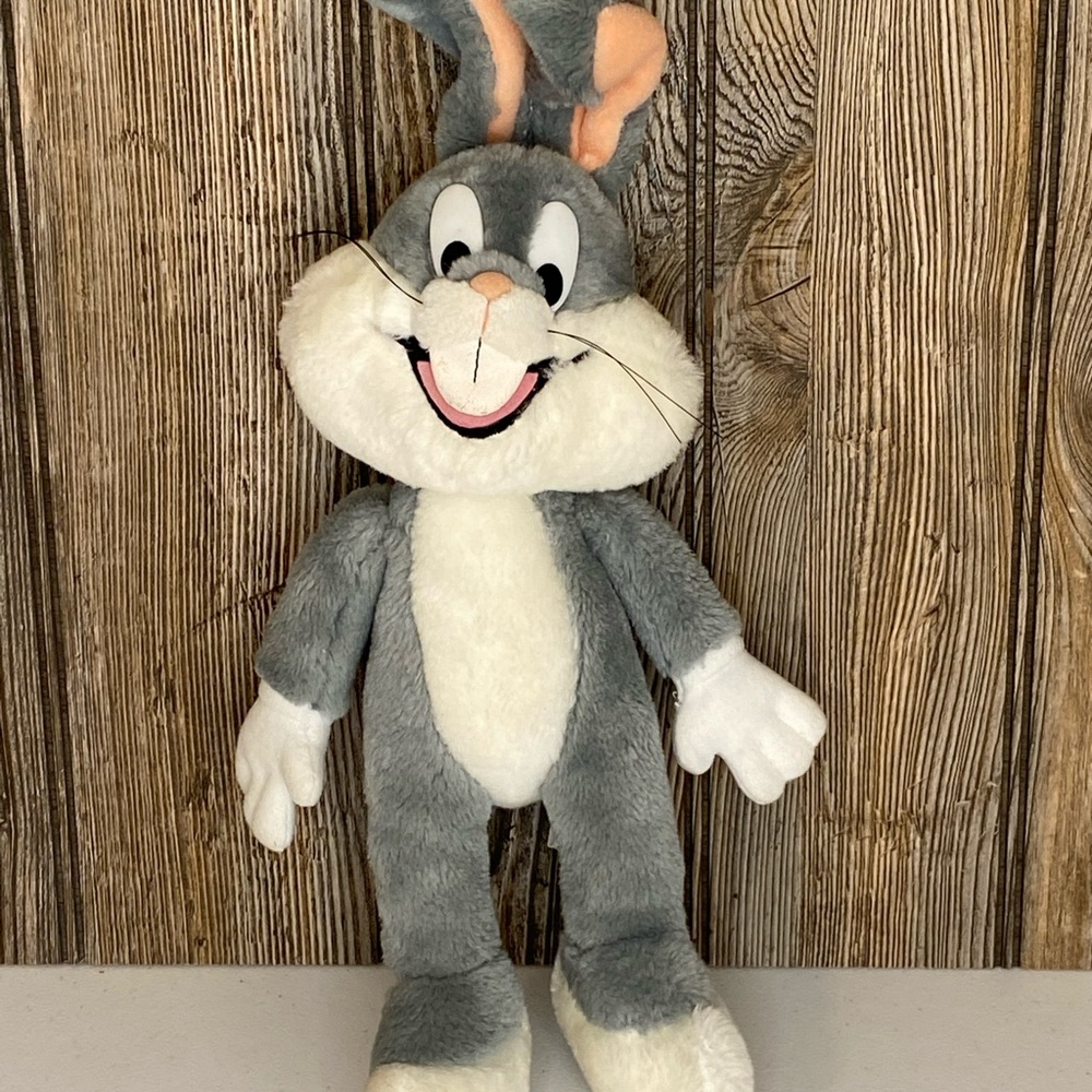 Vintage 1991 Looney Tunes 16” Bugs Bunny Plush Warner Bros. - STEAM CLEANED